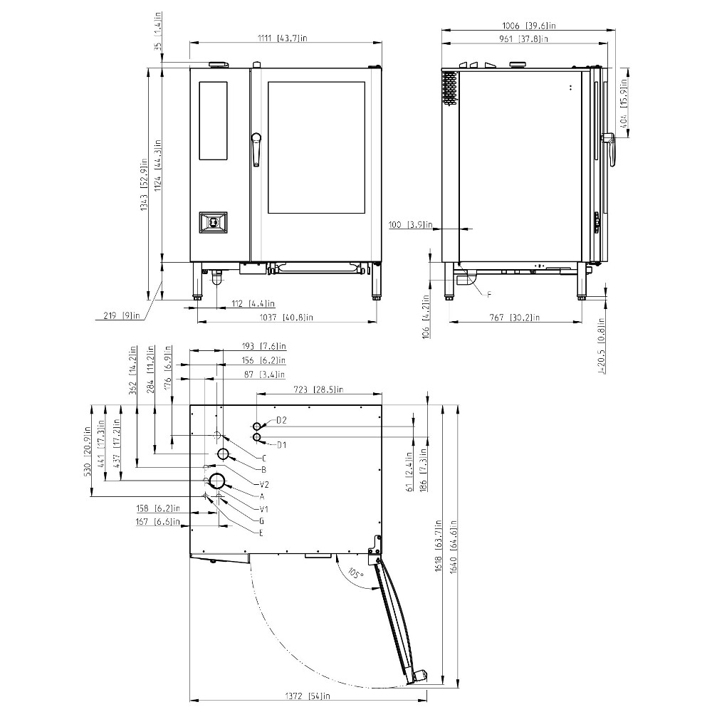картинка Пароконвектомат Retigo B1221IG VISION II